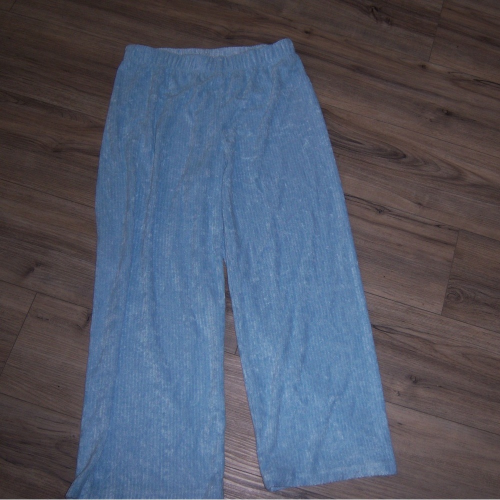 Cozy blue towel material pants!